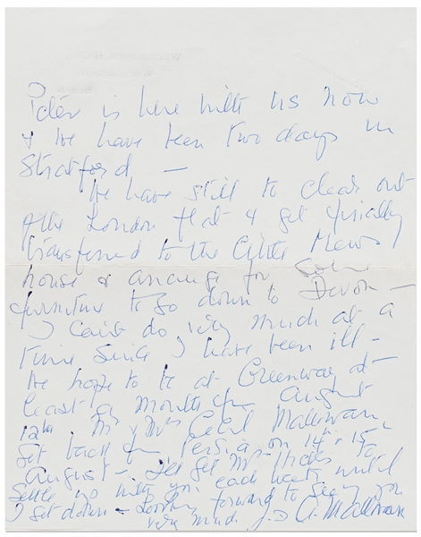 Agatha Christie Autograph Letter Signed from 1968