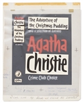 Original First Edition Artwork for the Agatha Christie Crime Short Story Collection The Adventure of the Christmas Pudding