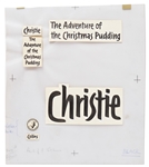 Original First Edition Artwork for the Agatha Christie Crime Short Story Collection ''The Adventure of the Christmas Pudding''