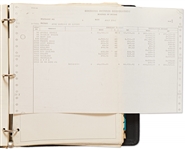 Accounting Binder & Columbia Pictures Memos from 1965-68 for ''The Outlaws Is Coming'' -- Approx. 150pp. of Budgets, International Box Office Data, Expenses, Etc. -- Very Good
