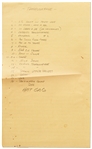 Binder Marked ''3 Stooges Code Book'' with ''Kook's Tour'' 1969 Production Schedule Plus ''Daily Code Sheets'' Filled Out -- Runs 22pp.