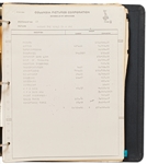 Accounting Binder & Columbia Pictures Memos from 1963-68 for ''The Three Stooges Go Around the World in a Daze'' -- Approx. 200pp. of Budgets, International Box Office Data, Expenses Etc. -- Very Good