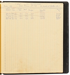 Moe Howard's Accounting Ledger Written Entirely in His Hand, Signed Multiple Times in Text --  Runs 15pp. Covering 1964 Onward -- Also With the Names of The Three Stooges Written Throughout
