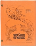 The Three Stooges Meet the Martians Screenplay, Later Named The Three Stooges in Orbit -- Undated but Noted as First Draft -- Runs 137pp. -- Very Good Condition
