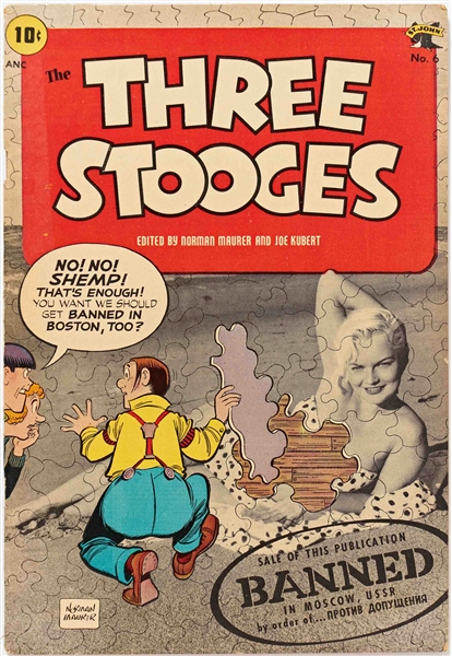 11 Copies of ''Three Stooges'' #6 (St. John, 1954) -- Some Chipping & Edgewear