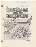The Three Stooges Meet the Gunslingers Revised Final Draft Screenplay Dated 28 February 1964 -- A Few Edits Within -- Runs Over 120pp. -- Very Good Condition
