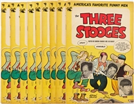 9 Copies of Three Stooges #7 (St. John, 1954) -- Light Wear