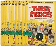 9 Copies of Three Stooges #7 (St. John, 1954) -- Light Wear