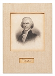Thomas Jefferson Free Frank Signature -- With University Archives COA