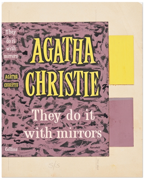 Original First Edition Artwork by Kenneth Farnhill for the Agatha Christie Crime Novel They Do It With Mirrors