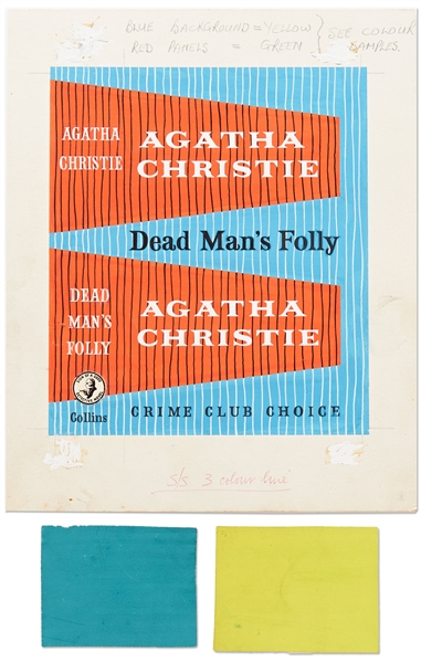 Original First Edition Artwork for the Agatha Christie Crime Novel ''Dead Man's Folly''