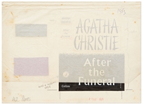 Original First Edition Artwork for the Agatha Christie Crime Novel ''After the Funeral''