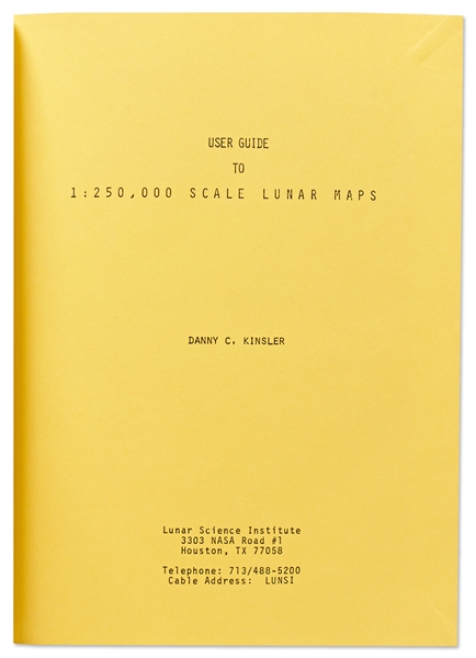 NASA Booklet from 1975, ''User Guide to 1:250,000 Scale Lunar Maps'' -- Used in Concert with the Apollo Photographic Data Analysis Program