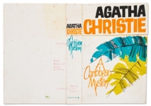 Original First Edition Artwork for the Agatha Christie Crime Novel ''A Caribbean Mystery''