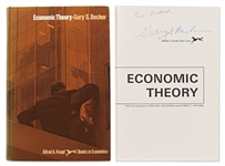 Nobel Prize Winning Economist Gary S. Becker Signed First Edition of His Book Economic Theory