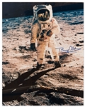 Buzz Aldrin Signed Apollo 11 Visor Photo Measuring 16 x 20 -- With Zarelli COA