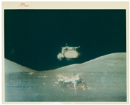 Group of Three NASA Apollo 17 Liftoff from the Moon Red Number Photos