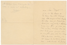 Auguste Rodin Autograph Letter Signed -- ''...I was very happy with the session in your office...the most beautiful momentum...''