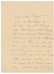 Auguste Rodin Autograph Letter Signed -- ''...I was very happy with the session in your office...the most beautiful momentum...''