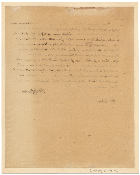 Thomas Jefferson Autograph Letter Signed from 1813, Desperate for Liquidity -- ''...send me...one hundred Dollars in bills from 20 to 5...''
