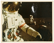 Apollo 14 Lunar Photo Showing Alan Shepards Cuff Checklist -- On A Kodak Paper
