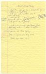 Jerry Seinfeld 2009 Handwritten Notes for His Comedy Routine -- ''...And even though you know that hot dog sucks it doesn't matter...''