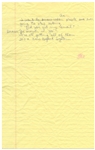 Jerry Seinfeld 2009 Handwritten Notes for His Comedy Routine -- ''...And even though you know that hot dog sucks it doesn't matter...''