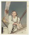 Red Number NASA Photo of Michael Collins on A Kodak Paper -- Rare Image of Collins from the Gemini 10 Mission