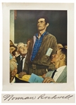 Norman Rockwell Signed Freedom of Speech Limited Edition Collotype Poster