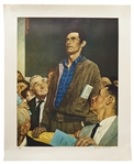 Norman Rockwell Signed ''Freedom of Speech'' Limited Edition Collotype Poster