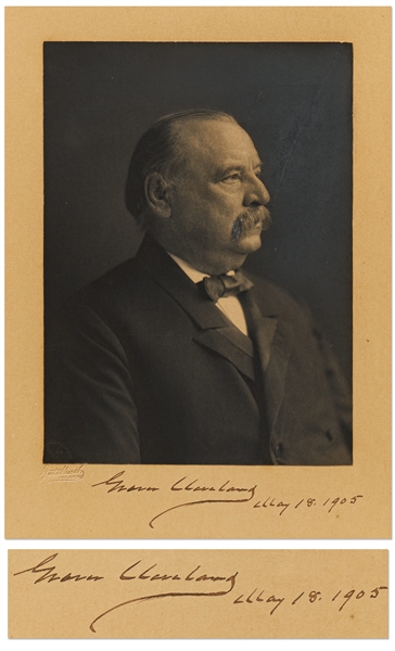Grover Cleveland Signed Photo