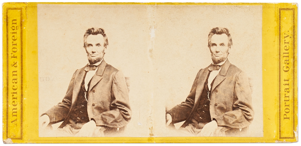 Abraham Lincoln Stereoview by Anthony