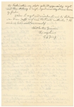 Carl Jung Autograph Letter Signed with Fantastic Content on Dream Analysis, Transference & Religion -- ''...The Self can only live when we live in agreement with reality...''