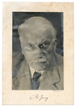 Very Rare Carl Jung Signed Photo Mat -- Without Inscription
