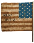 James Polk and George Dallas Campaign Flag from the 1844 Presidential Election -- Scarce, with Very Few Polk Campaign Flags Having Ever Come to Auction