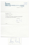 Ayn Rand Letter Signed from 1963 on The Objectivist Newsletter Stationery
