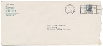 Ayn Rand Letter Signed from 1963 on ''The Objectivist Newsletter'' Stationery