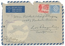 Carl Jung Signed Holograph Envelope -- Signed as ''Ex. Prof. Jung''