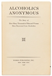 Bill Wilson Signed ''Alcoholics Anonymous'' Book -- Unusually Signed with His Full Name, ''Bill Wilson''
