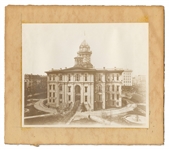 Very Rare Albumen Photo of the Funeral Procession for Abraham Lincoln Lying in State -- Measures 9.5'' x 7.75''