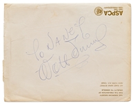 Pair of Walt Disney Autographs -- With Phil Sears COA for One