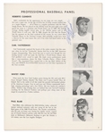Roberto Clemente Signed Sports Night Program