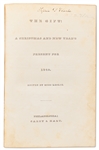 First Edition of ''The Gift: A Christmas and New Year's Present for 1840'' Short Story Collection -- With the First Appearance of ''William Wilson'' by Edgar Allen Poe