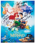 The Little Mermaid Cast-Signed 8 x 10 Poster Photo -- Signed by the Actors Who Voiced Ariel, Prince Eric & Ursula -- With Beckett COA