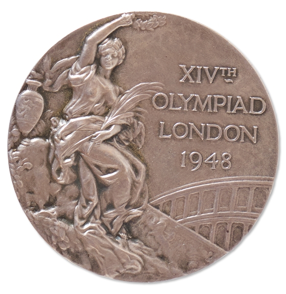 Silver Medal From the 1948 Summer Olympics -- Awarded to Yugoslavian Football Striker Stjepan Bobek