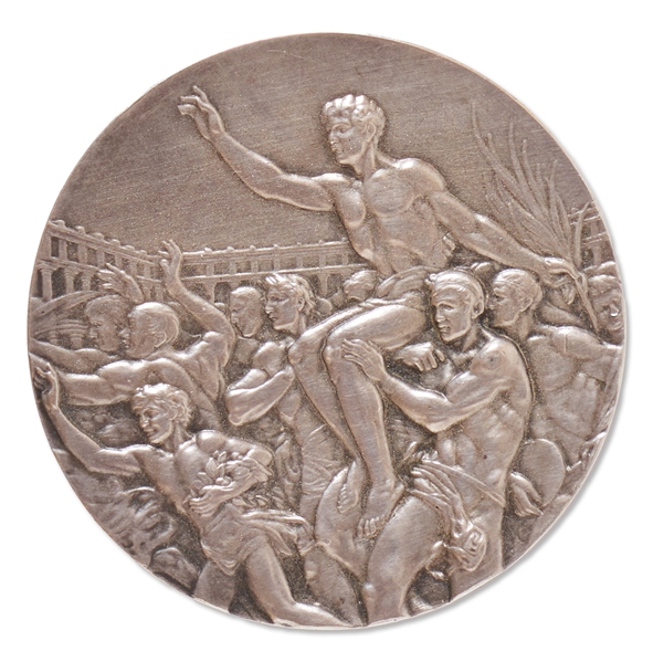 Silver Medal From the 1948 Summer Olympics -- Awarded to Yugoslavian Football Striker Stjepan Bobek