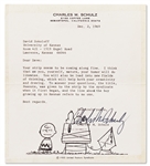 Charles Schulz Lot of Two Letters Signed, Giving Guidance to a Young Comic Artist -- ''...the title, Peanuts, was given to the strip by the syndicate when it first began...''