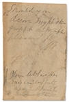 Charles Guiteau Autograph Note Signed from Jail -- Requesting Payment for His Autograph