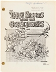 Collection of Nine Scripts or Treatments for ''The Three Stooges Meet the Gunslingers''