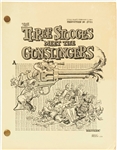 Collection of Nine Scripts or Treatments for ''The Three Stooges Meet the Gunslingers''